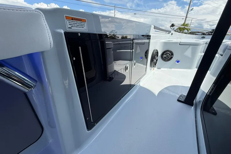 Slide: The Image of 2026 Crevalle 26 HCO boat interior with sleek design and modern features. - 37