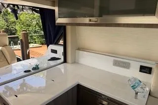 Slide: The Image of Stainless steel drawer refrigerator on 2021 Regal 38 XO yacht interior. - 26