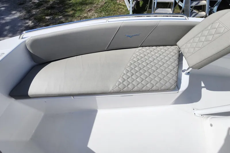Slide: The Image of 2026 Savannah 2200 Offshore boat seat with quilted upholstery design. - 10