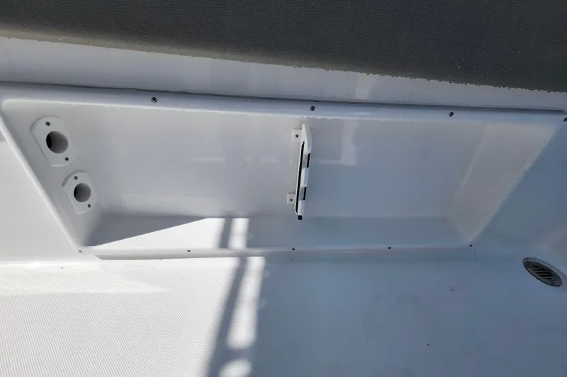 Slide: The Image of Interior view of a 2026 Savannah 2200 Offshore boat compartment. - 28