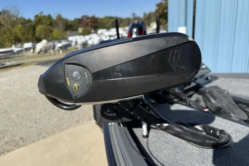 Slide: The Image of Close-up of Phoenix 920 Elite X boat component, 2026 model, outdoors. - 10