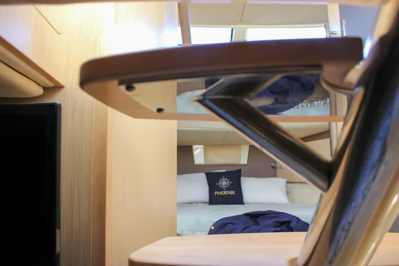 Slide: The Image of 2017 Chris-Craft Launch 38 boat bathroom with modern toilet and paper holder. - 75