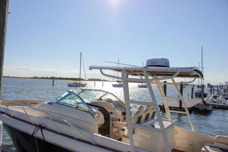 Slide: The Image of 2017 Chris-Craft Launch 38 cabin interior with cozy bed and modern design. - 81