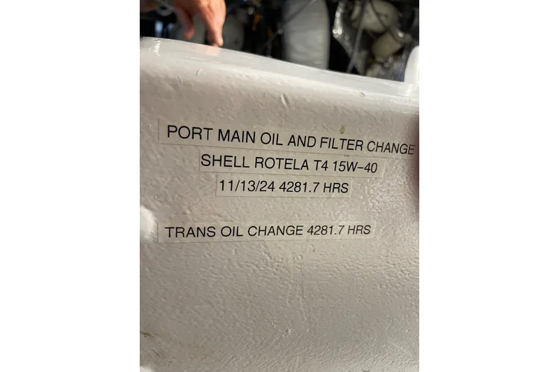 Slide: The Image of Control panel of a 1995 JOHNSON 65 Flybridge Motoryacht with Kohler Power Systems. - 158