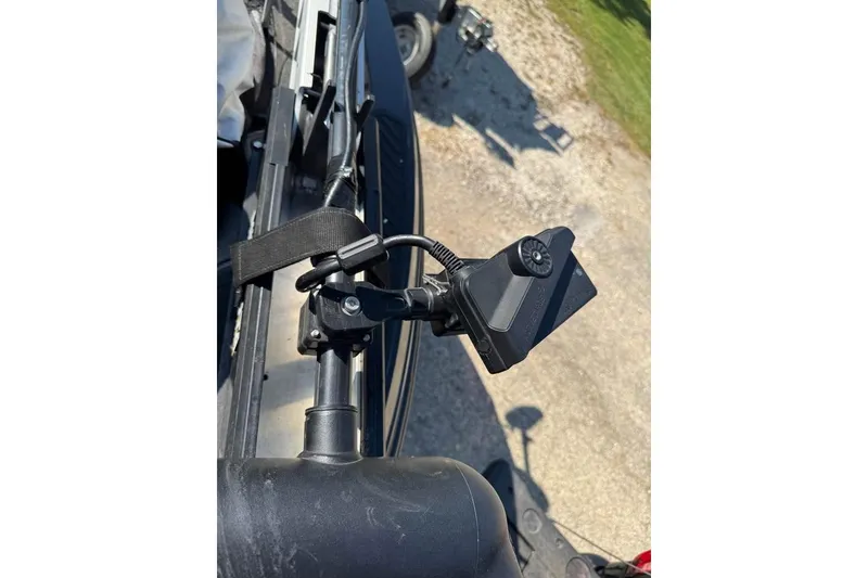 Slide: The Image of Close-up of a 2022 Ranger 622FS Pro Touring Package boat accessory. - 3