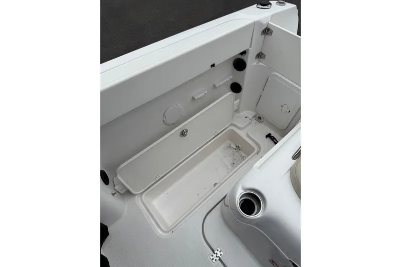 Slide: The Image of 2006 Campion Explorer 602i Sport Cabin interior storage compartments. - 9