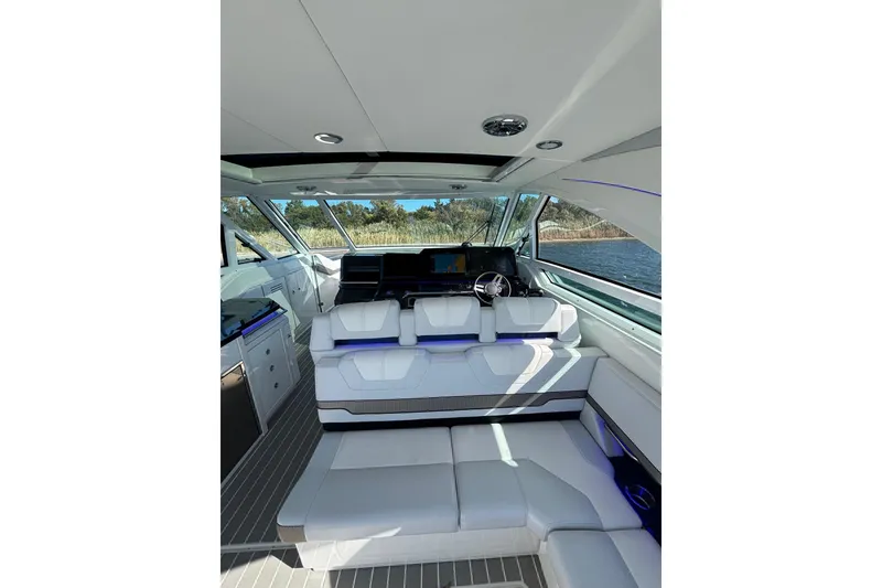 Slide: The Image of 2021 Formula 400 Super Sport Crossover interior with luxurious seating and modern design. - 36