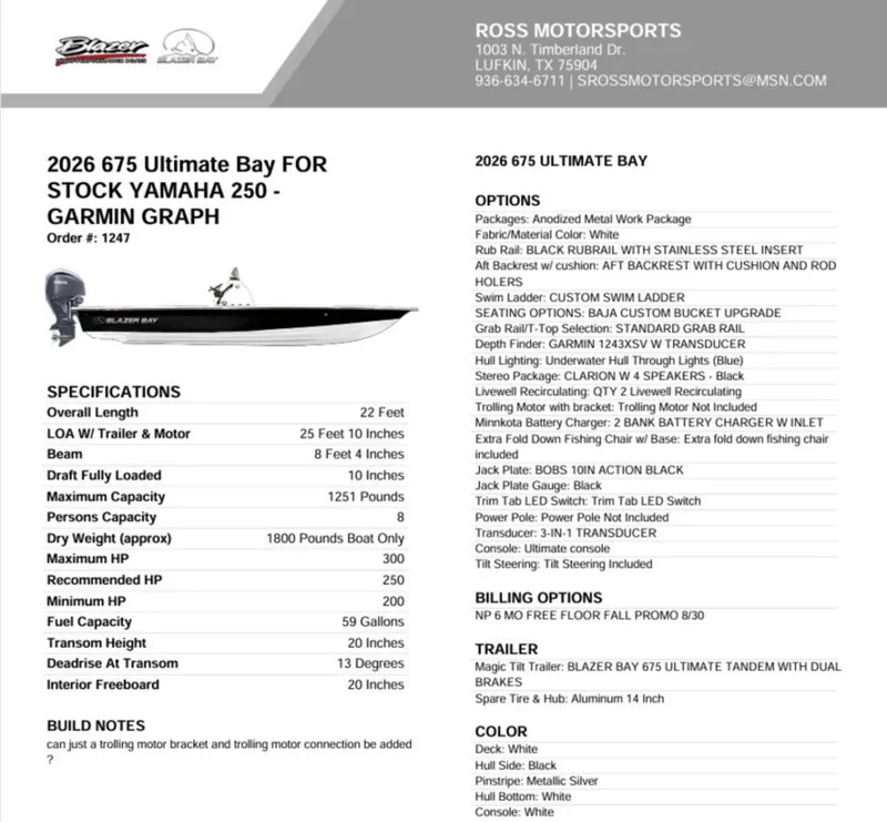 Slide: The Image of Blazer 675ONORDER 2026 - 2