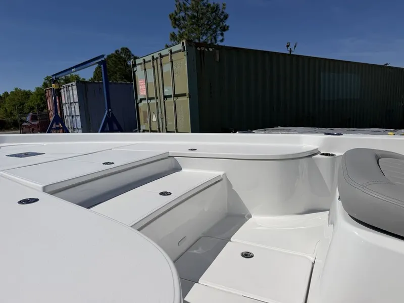 Slide: The Image of Interior view of Blazer PureBay 2200 boat, model year 2026. - 15