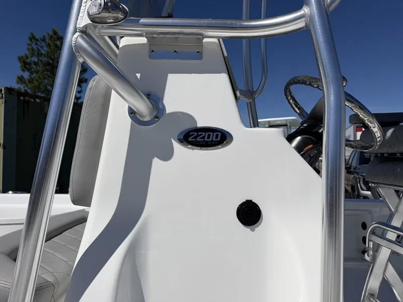Slide: The Image of Blazer PureBay 2200 boat console, model 2026, close-up view. - 16