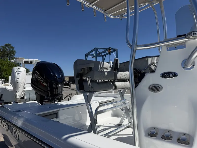 Slide: The Image of Blazer PureBay 2200 boat 2026 with outboard motor. - 23