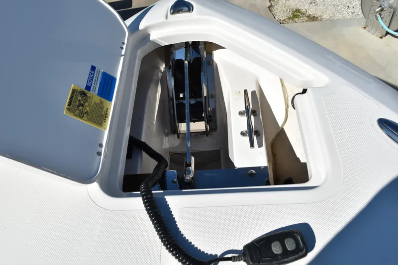 Slide: The Image of Garmin navigation display on 2022 Pursuit S 268 Sport boat, showing Gulf of Mexico map. - 15