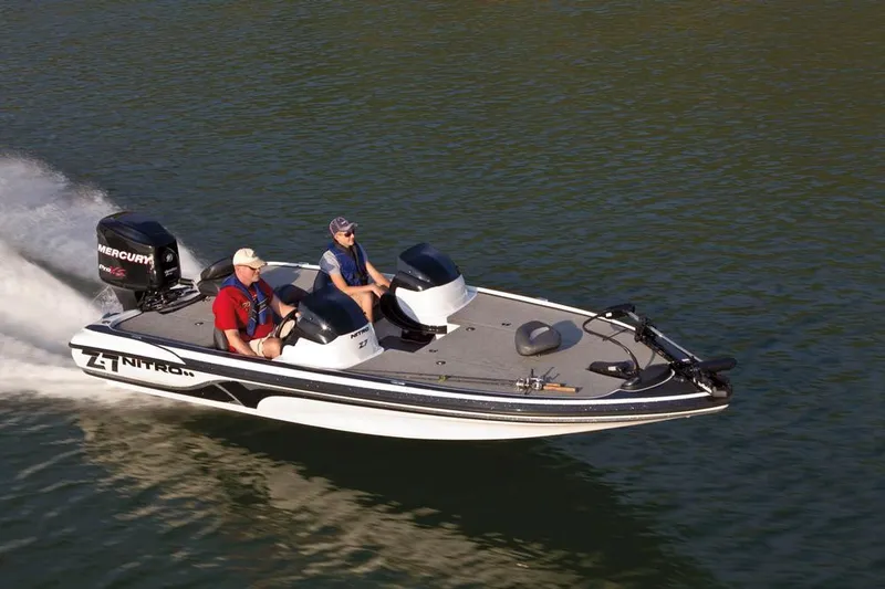 Slide: The Image of 2012 Nitro Z-7 fishing boat with seating and spacious deck. - 5