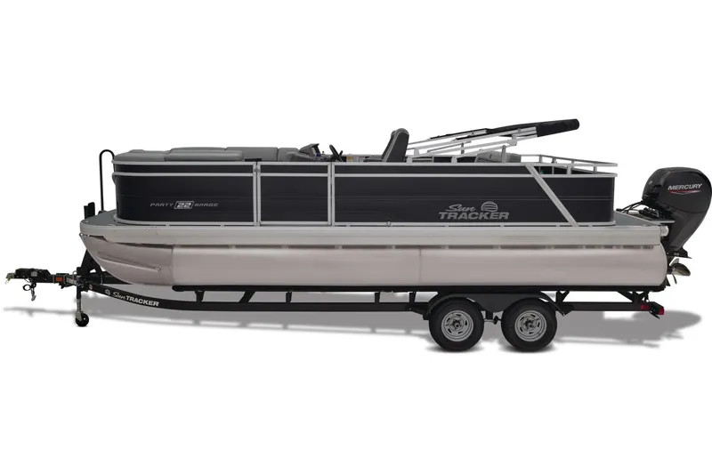 Slide: The Image of Sun Tracker Party Barge 22 RF DLX 2026 - 13