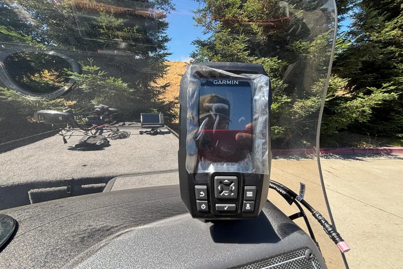 Slide: The Image of Garmin device on 2026 Tracker Bass Tracker Classic XL boat dashboard. - 20