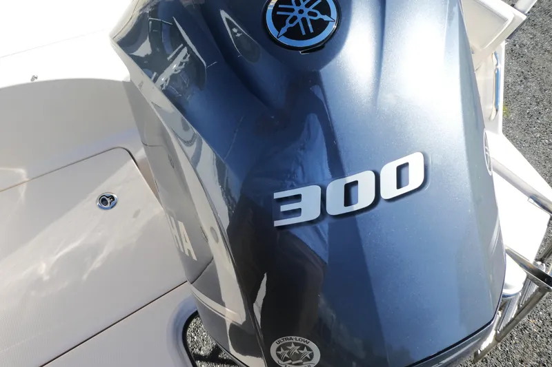 Slide: The Image of Yamaha 300 outboard engine on 2021 Grady-White Freedom 235 boat. - 4
