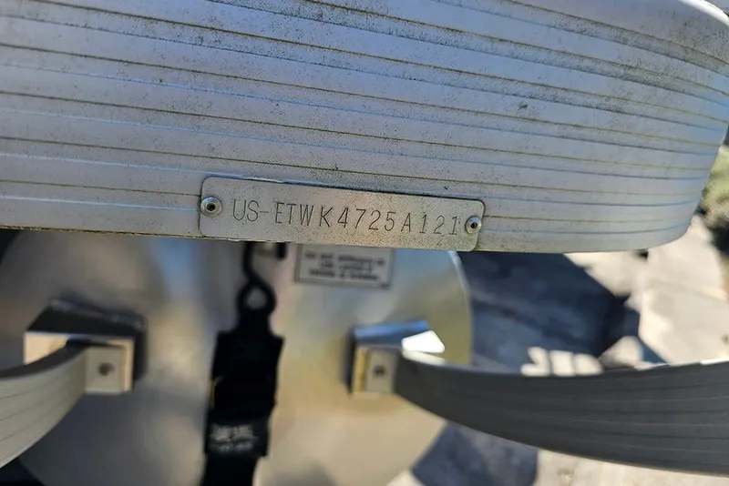 Slide: The Image of 2021 Bennington SX 22 Fishing boat hull identification number plate. - 28