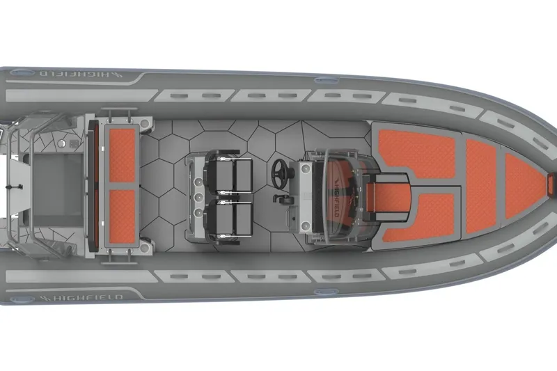 Slide: The Image of People enjoying a ride on a 2026 Highfield Sport 660 boat. - 5