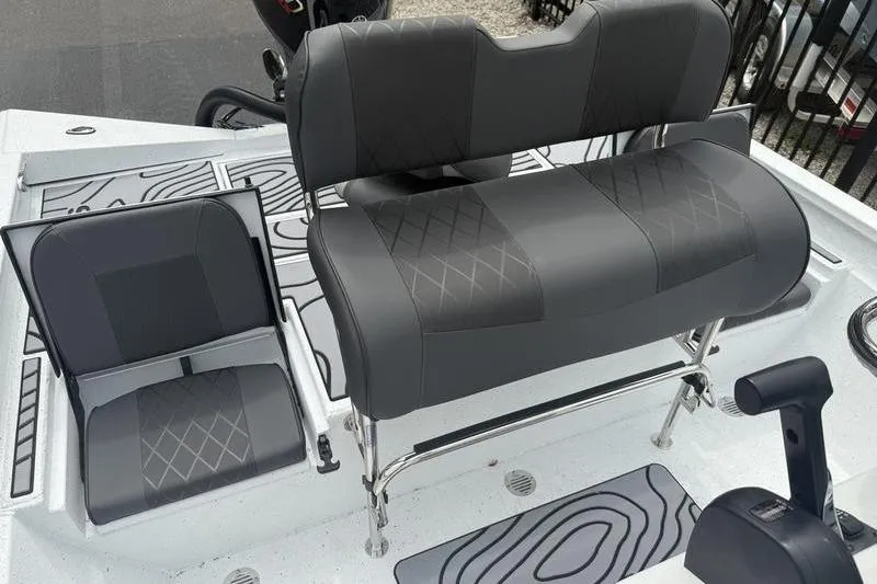 Slide: The Image of 2026 Xpress H22B Bay boat seating with modern design and comfortable upholstery. - 14