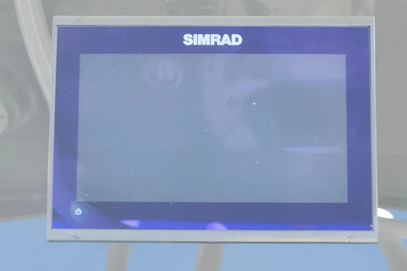 Slide: The Image of Simrad display screen on 2025 Savannah 2200 Offshore boat. - 18