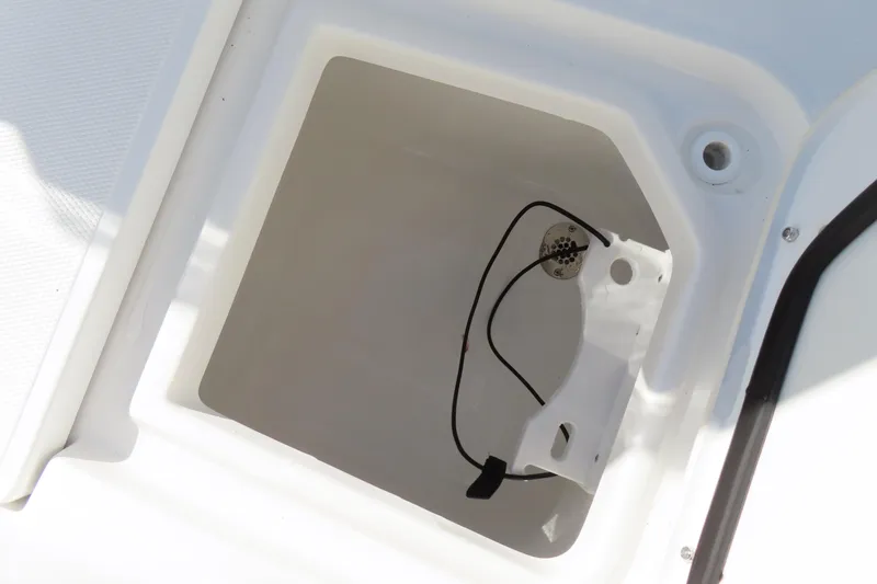 Slide: The Image of Storage compartment of 2025 Sea Hunt Gamefish 27 Forward Seating boat. - 13