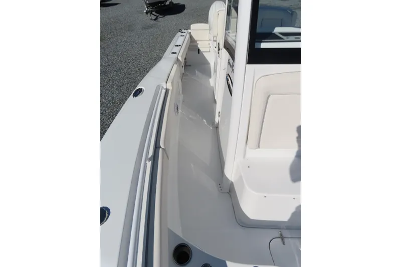 Slide: The Image of 2025 Sea Hunt Gamefish 27 Forward Seating boat interior, showcasing sleek design and spacious layout. - 20