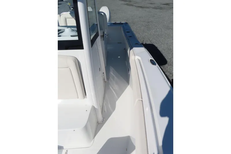 Slide: The Image of 2025 Sea Hunt Gamefish 27 Forward Seating boat interior, showcasing sleek design and spacious layout. - 21