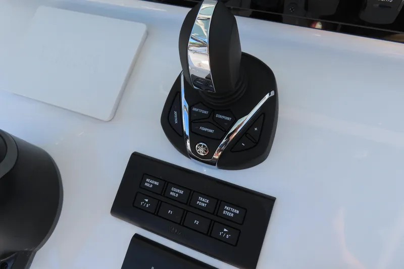 Slide: The Image of Control panel of 2025 Sea Hunt Gamefish 27 Forward Seating boat. - 30
