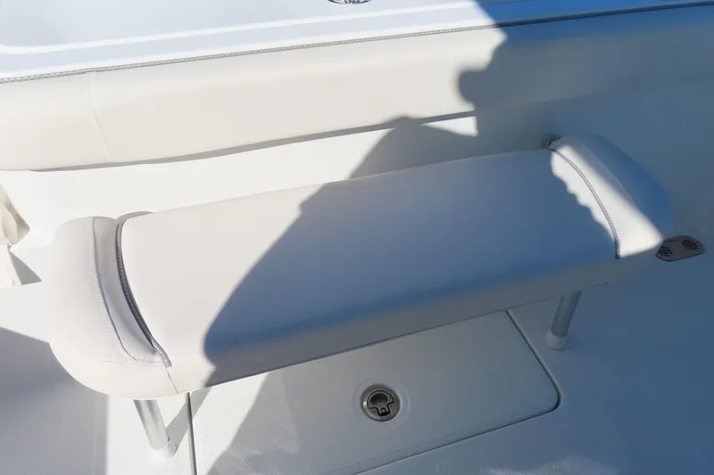 Slide: The Image of 2025 Sea Hunt Gamefish 27 Forward Seating, featuring a cushioned bench seat. - 45