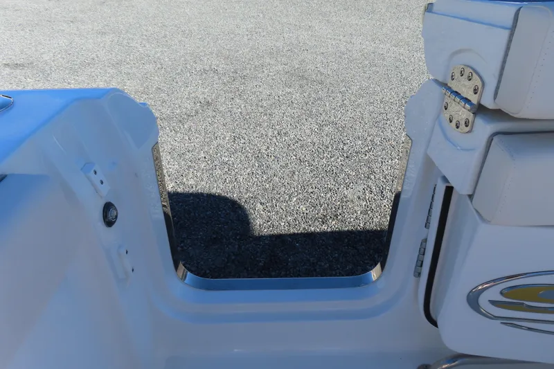 Slide: The Image of 2025 Sea Hunt Gamefish 27 boat interior, featuring forward seating and sleek design elements. - 51