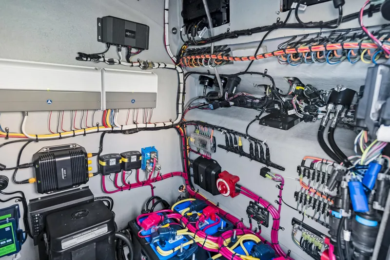 Slide: The Image of Electrical system showcasing organized wiring and components. - 28