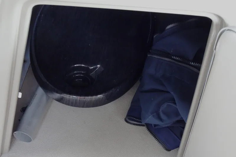 Slide: The Image of Storage compartment in 2023 Sylvan Mirage Fish 820 Party Fish boat. - 22