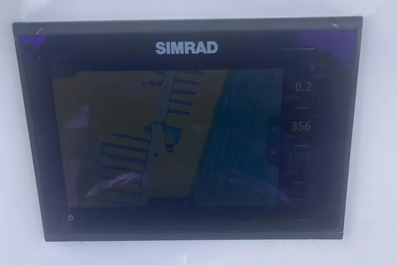 Slide: The Image of Simrad navigation display on 2021 Sea Fox 249 Avenger boat. - 19