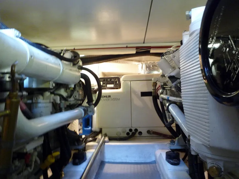 Slide: The Image of Engine room of 2001 Riviera Twin Cabin Convertible. - 15