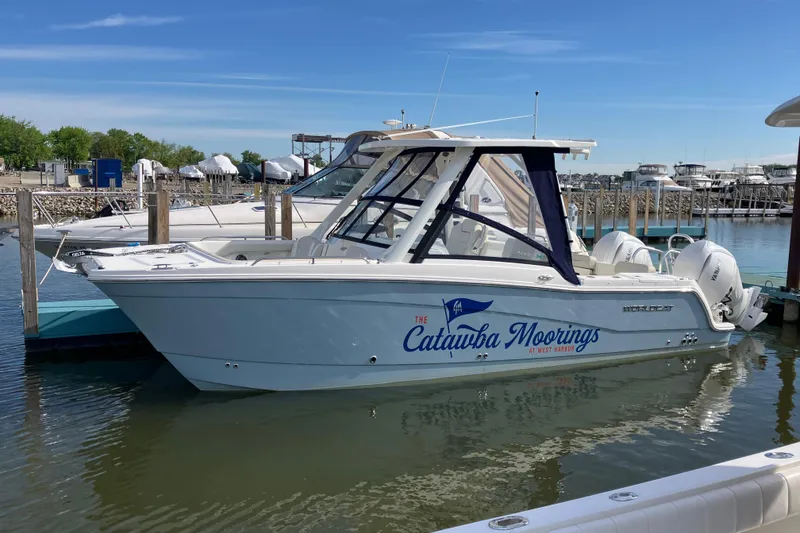 The Image of 2026 World Cat 265 DC-X boat docked at Catawba Moorings marina. - 0