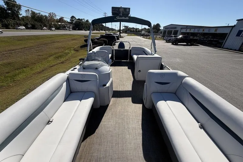 Slide: The Image of 2018 Godfrey SWEETWATER 2286 SB pontoon boat with spacious seating and modern design. - 13