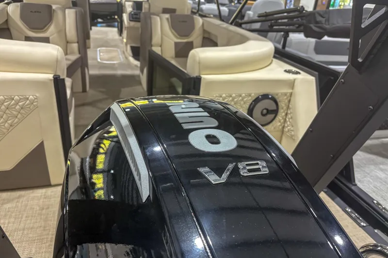 Slide: The Image of Luxury interior of 2026 Alera M23Q boat with powerful V8 engine. - 6