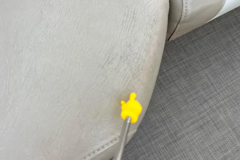 Slide: The Image of Close-up of Sylvan Mirage Fish 8522 Party Fish LE 2015 seat with yellow tool. - 35