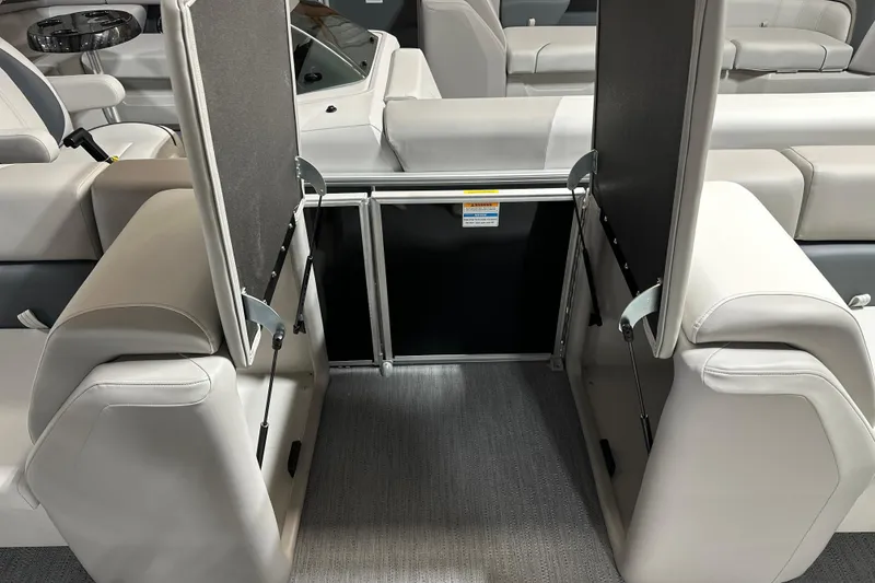 Slide: The Image of Interior of 2026 Godfrey SWEETWATER 2286 SFL boat with plush seating and modern design. - 8