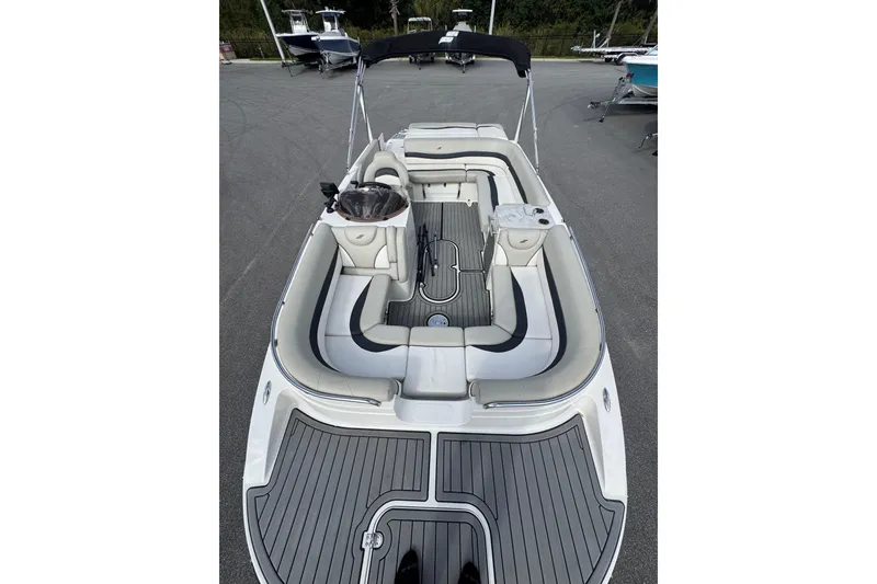 Slide: The Image of 2019 Starcraft Star Step 221 I/O boat with spacious seating and sleek design. - 12