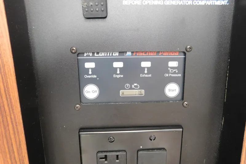 Slide: The Image of Control panel of a 2024 Pursuit DC 326 Dual Console boat. - 80