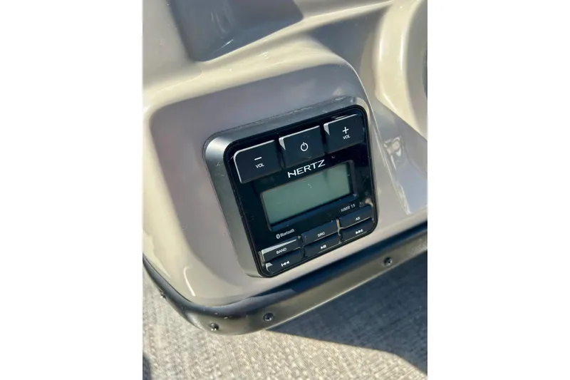 Slide: The Image of Hertz audio system in 2024 Barletta ARIA 22QC boat dashboard. - 28