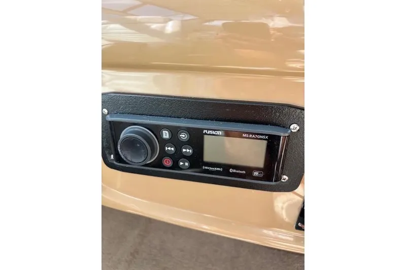 Slide: The Image of Control panel on 2004 Carver 466 Motor Yacht with Zipwake system and speaker grille. - 27