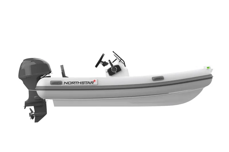 Slide: The Image of 2026 Northstar Vega 3.8 boat with Tohatsu 30HP engine, side view. - 19