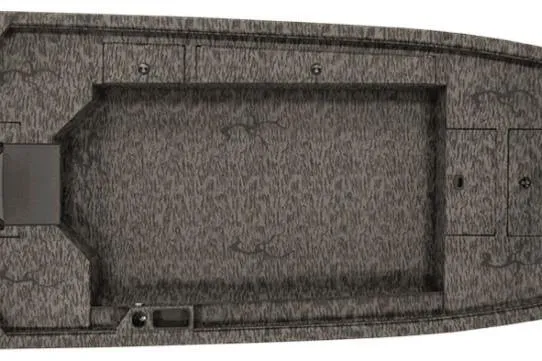 Slide: The Image of 2026 Xpress X18DB boat interior, top view, showcasing spacious deck layout. - 4