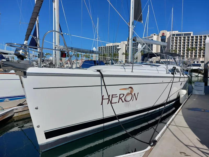 The Image of 2009 Hunter 49 sailboat named Heron docked at marina. - 0