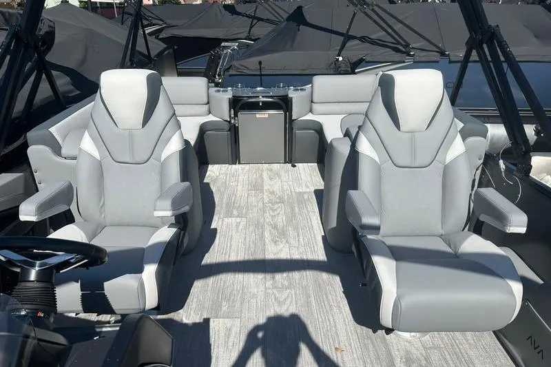 Slide: The Image of 2025 Avalon Catalina Quad Lounger interior with luxurious seating and modern design. - 4