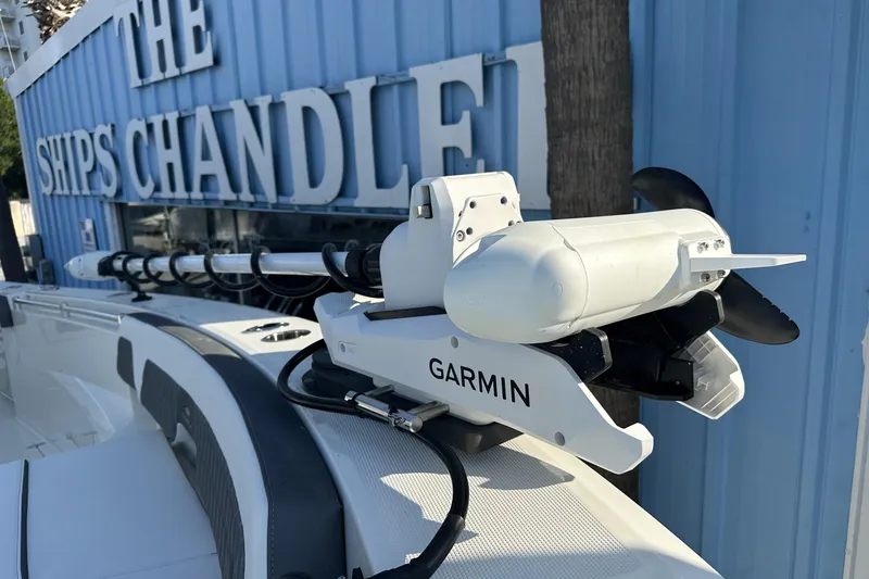 Slide: The Image of 2026 Cobia 285 Open Center Console with Garmin equipment at The Ships Chandler. - 43