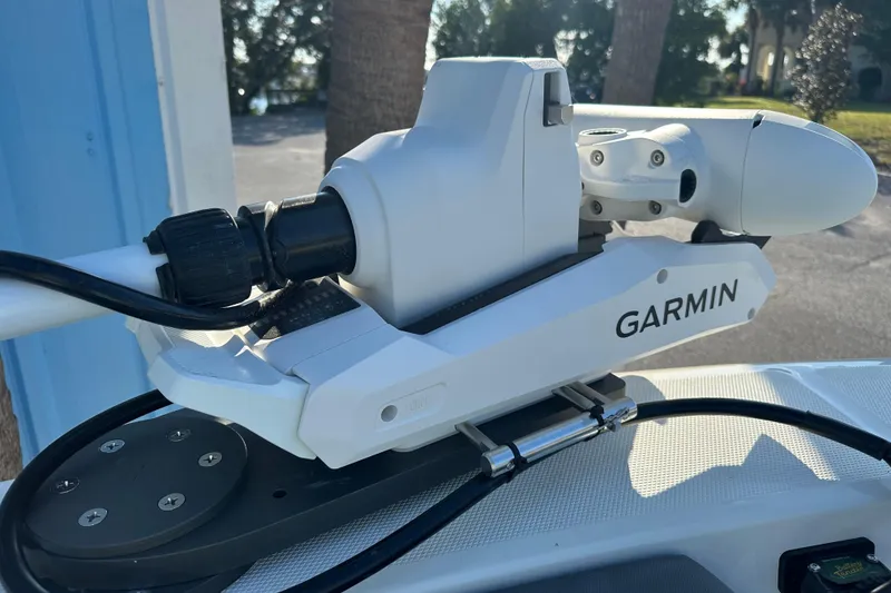 Slide: The Image of 2026 Cobia 285 Open Center Console with Garmin marine equipment. - 44