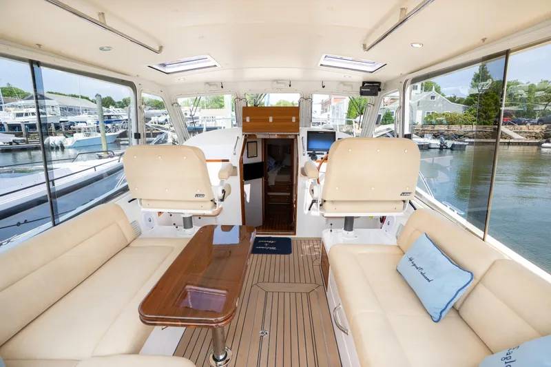 Slide: The Image of Propeller and rudder of 2017 MJM 40z Downeast boat on dry dock. - 3